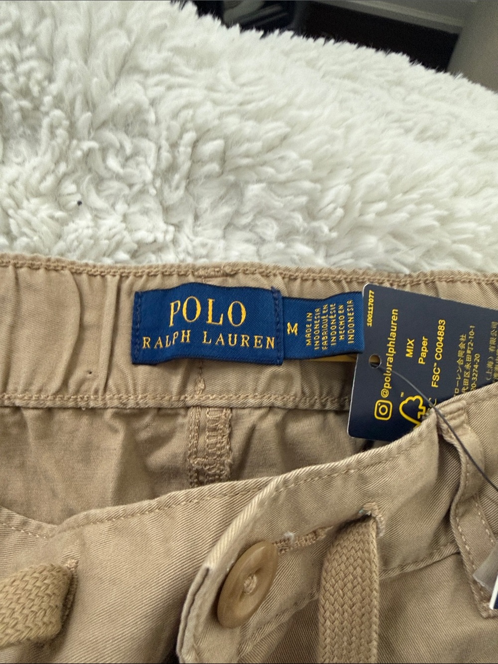 Polo by Ralph Lauren Khaki Cargo Jogger Pants - Picture 4 of 6